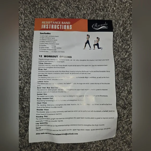 Resistance Bands Set, 10-50lbs Resistance, Sculpt Your Body, XLight-XHeavy, New - Picture 10 of 16